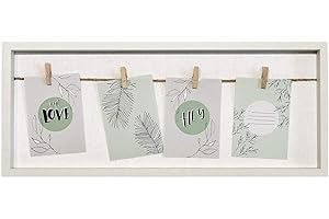 accent by nielsen Collage con clips, 4 fotos cada una 9x13 cm, blanco