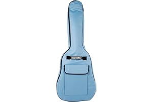 Bray Full Size Fresh Water Blue Guitar Cover Case Padded Gigbag For RockJam, Epiphone, Les Paul, Fender Squier & SGR Electric Guitars (Max. 41")