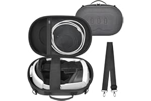 PAIYULE Étui pour Meta Quest 3s/Quest 3 512 Go - Sac de rangement pour casques de réalité virtuelle - Convient pour 2 manettes Touch Plus, dragonnes, adaptateur d'alimentation, câble de charge, piles et