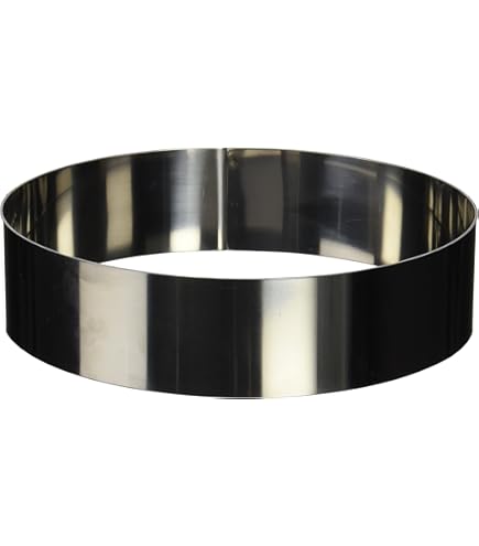 Cerchio Per Torte Patisse 20 Cm - Acciaio Inossidabile, Altezza 4.5 Cm, Perfetto Per Dolci E Mousse - Foto 8