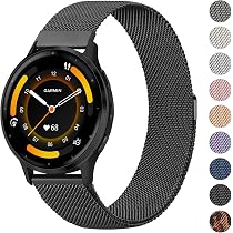 Nylon Armband 22mm Für Garmin Venu 3/Vivoactive 4 & Forerunner 265/255 – Elastisch, Geflochten, Für Handgelenke 11,5-24,5 Cm