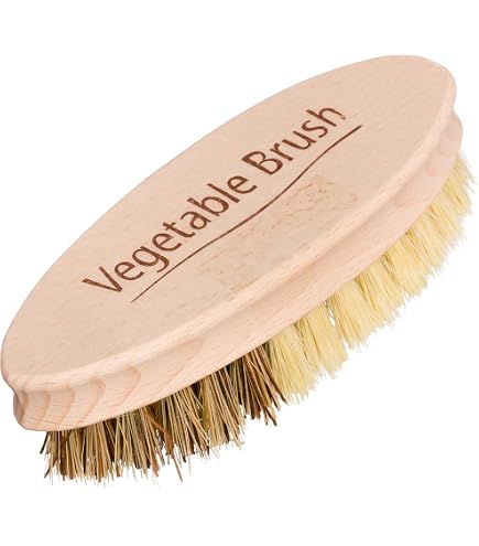 Redecker Champignonbürste – Mit Stiel Aus Buchenholz, Helle Naturborste, 13 Cm Lang