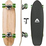 Apollo Mini-Longboard | Midi Cruiser | Skateboard cruiser da 70cm (30x8) | Maneggevole Skate in Legno e in Stile Vintage con 