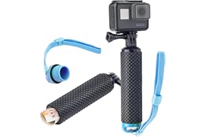 Digicharge Impugnatura Galleggiante Impermeabile Per GoPro Lit Hero Hero13 13 Max 2 Hero12 12 /DJI OSMO Action 5 Pro 4 / Insta360 One/Akaso Action Camera Float con Spazio Interno Impermeabile, Blu