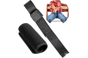 Skridskoskydd med sele för barnstol, 2 st, Svart, sele kompatibel med Hauck Alpha Beta, Stokke Tripp Trapp, roba Sit Up, mjuk