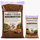 DARZWAY Coconut Fibre 5 L + Vermiculite 1 L &ndash; Substrate for Plants, Seedlings and Pots &ndash; Urban Garden and Cultivation &ndash; Retai
