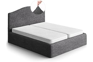 ‎PAULATO PAULATO Husse für Doppelbett über das Kopfteil und Grundgestell rüberziehen, Husse für Boxspringbetten 130-180cm Mikrofaser, bi-elastisches, kratzfestes und maschinenwaschbares Gewebe Made in Italy