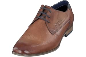 Bugatti Chaussure Basse Business en Cuir, Derby À Bout Croisé et Lignes Élégantes DerbysHomme