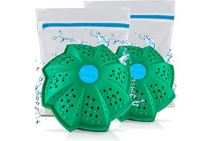 ‎PANDABAW PandaBaw® 2x Öko Waschball [NOTE: SEHR GUT] mit 2x gratis Wäschenetz - Waschen ohne Waschmittel - Waschkugel für Waschmaschine - Bio Waschmittel Allergiker - Nachhaltige Produkte - 2er Wäscheball Set