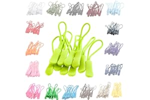 MADDMA 10 Zipper-Schlaufen 70 Farben Reißverschluss-Anhänger Reißverschluss-Verlängerung Pull Anhänger