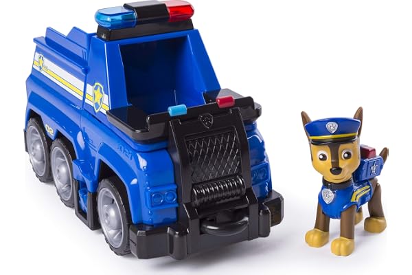 PAW PATROL 6053369 - Véhicule de Base de Sauvetage Ultime avec Figurine - Chase