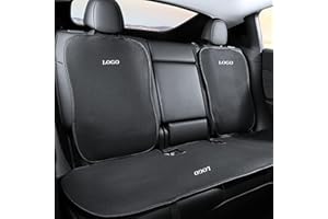 TOPABYTE Tesla Model 3 Highland 2024 Rear Seat Cover, Breathable, Protector, 3pcs/Black Ice Silk