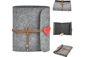 BUYGOO Scrapbook Photo Albums Personalised Small Photo Album Book with 30 Pages Self Adhesive Photo Scrap Book Handmade DIY Album Craft Paper for Memory Book Wedding Guest Book, Baby Book, Anniversary