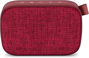 Energy Sistem Fabric Box 1 + Pocket Cherry Portable Speaker, Red - 446490