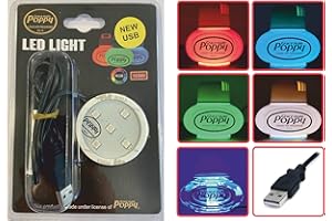 GRACE MATE POPPY Gracemate Poppy Désodorisant LED RGB avec Cigarette Adaptor