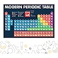 twinster Modern Periodic Table with Real Elements Posters Size 18 * 12 Inch *(Without Frame) with Blue Background Laminated Chemistry Periodic Table for School and College Posters Laboratory