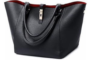 SQLP Damen Henkeltaschen Leder Groß Kapazität Shopper Tasche Student Schultasche Arbeit Handtasche für Damen Schultertaschen Weich Umhängetasche
