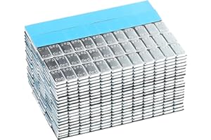 GASUPPLY 100 GAsuppply Pesi per Ruote | Pesi Equilibratura | 100 Barre Autoadesive 12 * 5g | Zincate e Rivestite in Plastica
