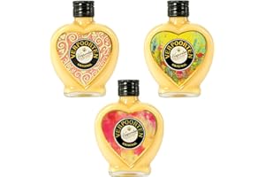 ‎VERPOORTEN ORIGINAL Herzflaschen Set VERPOORTEN ORIGINAL Eierlikör - Motive Flower, Sun & Style (3 x 0,2 l)