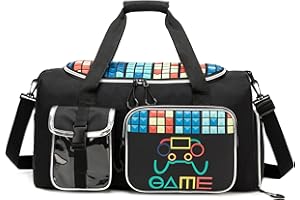 HTgroce Bolsa de Viaje Bolsa Deporte Niño Plegable Bolsa Piscina de Futbol Gym con Compartimento Zapatos