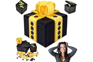 Pipihome Geschenkbox mit Finger Geschenk, 2Pcs Lustiges Nervige Geschenkbox mit Schrauben, Streich Finger Geschenkboxen Geldgeschenk Weihnachten, Witzige überraschungsbox für Weihnachten Valentinstag