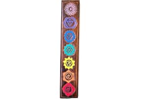 Tableau 7 chakras en bois