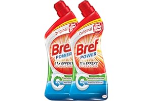 WC Bref Power Kraftpaket Gel 1L, 2er Pack (2 x 750 ml)