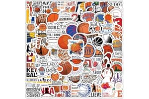 FRESHOER 100pcs Basketball Stickers Kawaii Small Stickers Decorative Masking Stickers for Personalize Laptop Scrapbook Daily Planner