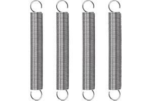 GUNGY Molle a Trazione 75mm Molla di Trazione Doppio Gancio in Acciaio Inossidabile Diametro Filo 1,0 mm Diametro Esterno 10mm Tiro 1,5kg 4 Pezzi