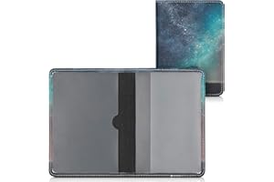 kwmobile - Soporte para Tarjetas de Coche, Color Gris con Compartimentos para Tarjetas de Pasaporte, Funda Protectora de Piel sintética, Color Rosa Claro, Blanco y Rosa Antiguo
