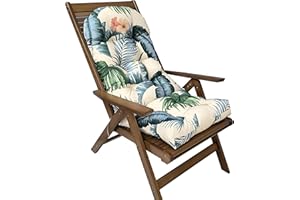 GENERIC Rocking Chair Cushion,Patio Rocker Chairs Replacement Cushions with Ties High Back Wicker Chair Cushions Lounge Chairs Seat Cushions for Outdoor Porch Garden（Exclude Chairs）