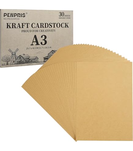 Gustav Neuser UmWelt Vintage Kraft Paper, DIN A3, 29.7 x 42
