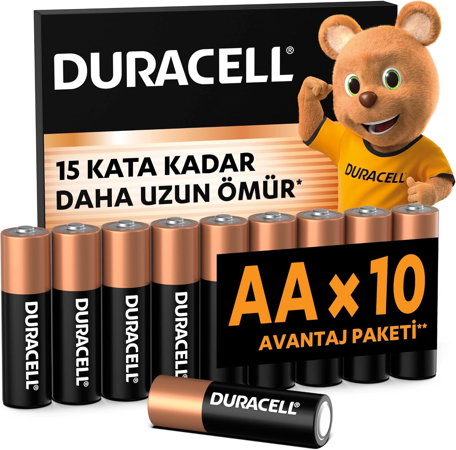 Duracell AA Alkalin Pil 10'lu