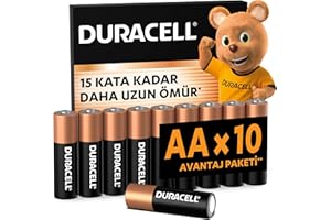 Duracell AA Alkalin Kalem Pil (10'lu paket) 1,5 V LR6/MN1500