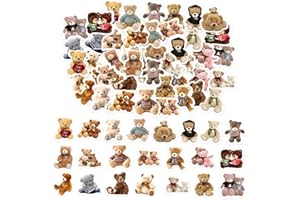 SHANFAA 46pcs Aufkleber für Scrapbooking Kleine Scrapbook Aufkleber Set, Journaling Bullet Junk Journal Supplies, Planer, Kid DIY Art Crafts, Laptop, Koffer (Kleiner Bär)