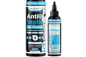 DR. SENST PETS Dr Senst Cat Eye Drops 250ml Natural Antiseptic Cat Eye Cleaner For Tearstains, Dirt, Debris, & Infected Gunky Eyes | Non-Irritating Hypochlorous Acid | Cat Tear Stain Remover | Cat Eye Wipes Solution