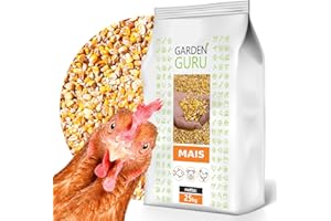 Chicken Feed Corn Yellow Feed Corn Feed for Chickens All Year Round Corn Grains for Pigeons Poultry Wild Rodents Rabbits 25 kg Whole Grain GardenGuru