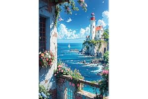 Lxmsja 5D Pintura Diamante Paisaje Kit, Paisaje Diamond Painting Adultos Kit, Kit Pintura Diamante Paisaje, DIY Diamond Painting Kit Completo Para Decoración De Pared Del Hogar 30x40cm