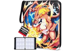 FESNYNN Classeur Carte 900 Cartes Avec 50 Pochettes Album Carte 9 Pochettes Albums Pour Cartes à Collectionner Amovibles Rangement Carte Album Carte Stockage Pour MTC TCG Magic Cartes De Jeu