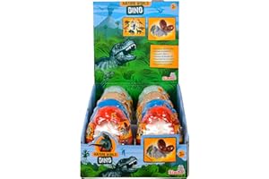 Simba Dino Ausgrabungsset im Ei, 8-Fach Sortiert, es Wird nur EIN Artikel geliefert, Dinosaurier zum Ausgraben, 8cm, mit Werkzeug, ab 3 Jahren