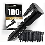 lohag® 100 Erdnägel für den Mähroboter Begrenzungskabel - Rasenmäher Zubehör - Erdanker Heringe Erdspieße Nagel - Kompatibel