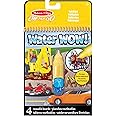 Melissa & Doug Water WOW, Vehicles Magic Painting Book with Water Pen, Water Colouring Books for Children Age 3 4 5 6 7, Travel Toys for Toddlers on Plane Activities for Kids Travel Activity Packs