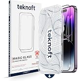 Teknoft iPhone 14 Pro Max ile Uyumlu Otomatik Hizalama Aparatlı Takılırken Toz Toplama &Ouml;zellikli Ekstra G&uuml;&ccedil;lendirilmiş Lazer 