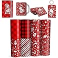 Christmas-Elk-Insoluble Transfer Sheets-12"x4.5"Sublimation Paper for T-Shirts Mugs Bags,8 Sheet
