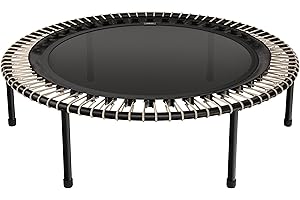 ‎BELLICON bellicon Klassik Fitness Trampolin 100/112/125 cm mit stabilen Schraubbeinen und Gummiseilringfederung bis 120kg (Stark)