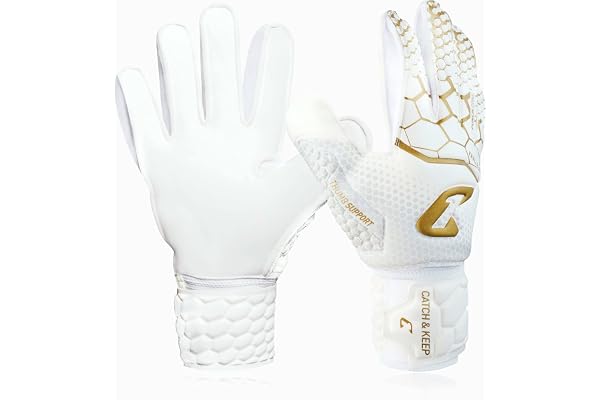 CATCH & KEEP Gants de Foot Enfant Kralle Junior Pro 3.0 - Gants de Gardien de But de Football Professionnels pour Enfants - Falcon Grip ultrarésistant - Gant Football Enfant Forme optimale