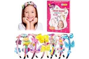 JOYSAL Cerchietto per capelli da ragazza, set fai da te per ragazze, set fai da te per bambini, dai 5 anni, regalo di Pasqua per ragazze, regalo 5, 6, 7, 8, 9, 10 anni