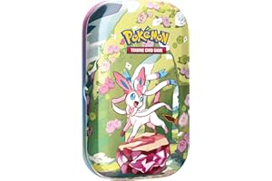 Pokémon: Mini-boîte Écarlate et Violet – Évolutions Prismatiques – Nymphali du JCC Pokémon (2 boosters et 1 pièce)