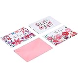 Amazon Basics – Dankeskarten, Blumenmotive, 48 Karten und Umschläge