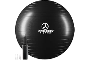 ProBody Pilates Ball Exercise Ball Yoga Ball, Multiple Sizes Stability Ball Chair, Gym Grade Birthing Ball for Pregnancy, Fitness, Balance, Workout and Physical Therapy